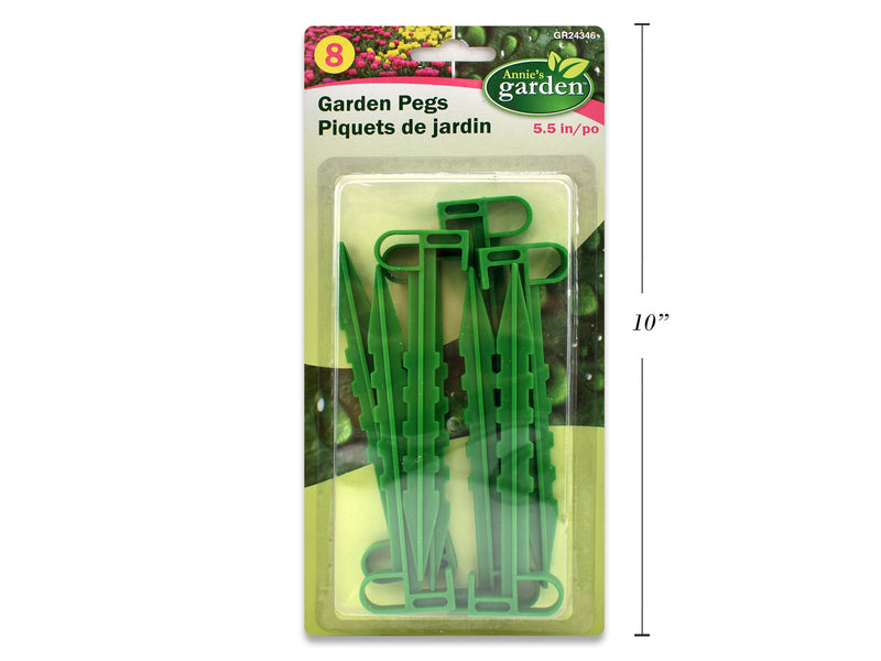 8pk 5.5in Garden Pegs. b-c.