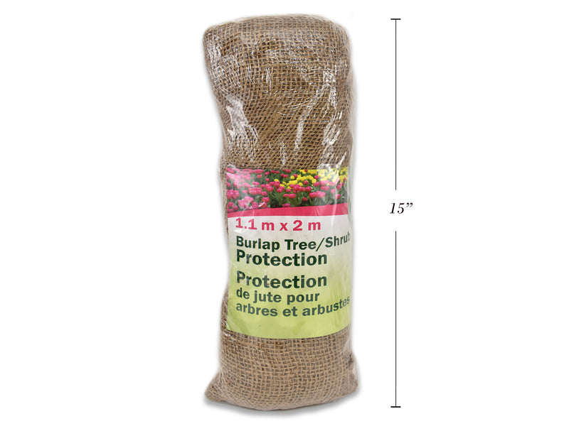 3.6ft (1.1m) x 6.5ft (2m) Burlap Tree- Shrub Protection Cloth Roll. Shrink Wrap w- Insert.