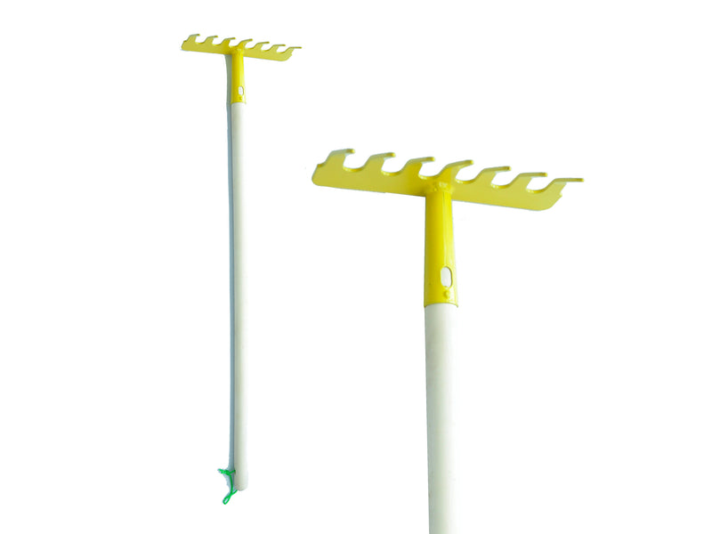 28.5in x 7-1-8in Child Size Cultivator w- Rope Hanger. Yellow. Cht