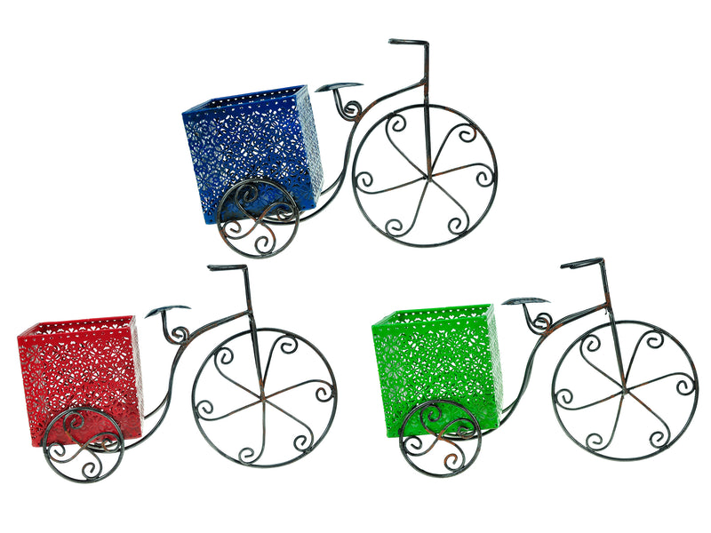 Velocipede Die Cut Metal Tricycle Planter