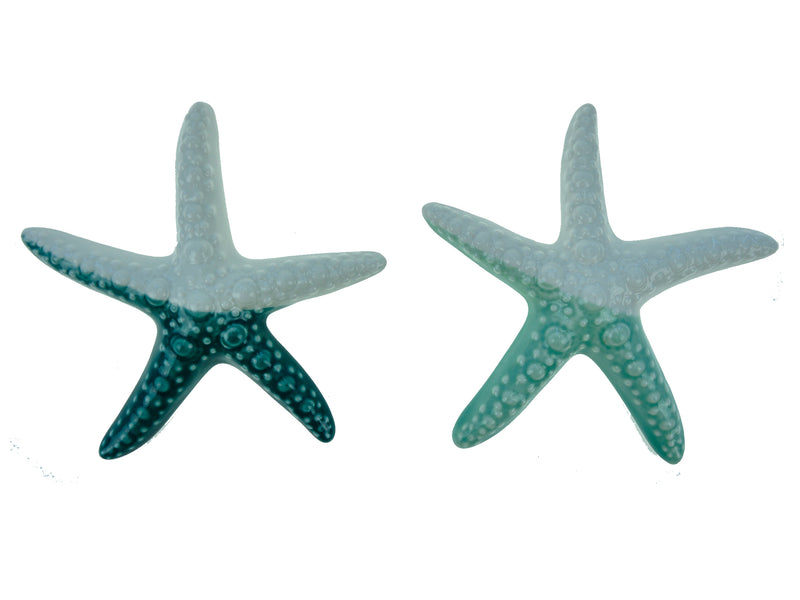 6.25In 2-Tone Glazed Ceramic Star Fish 2 Asst.