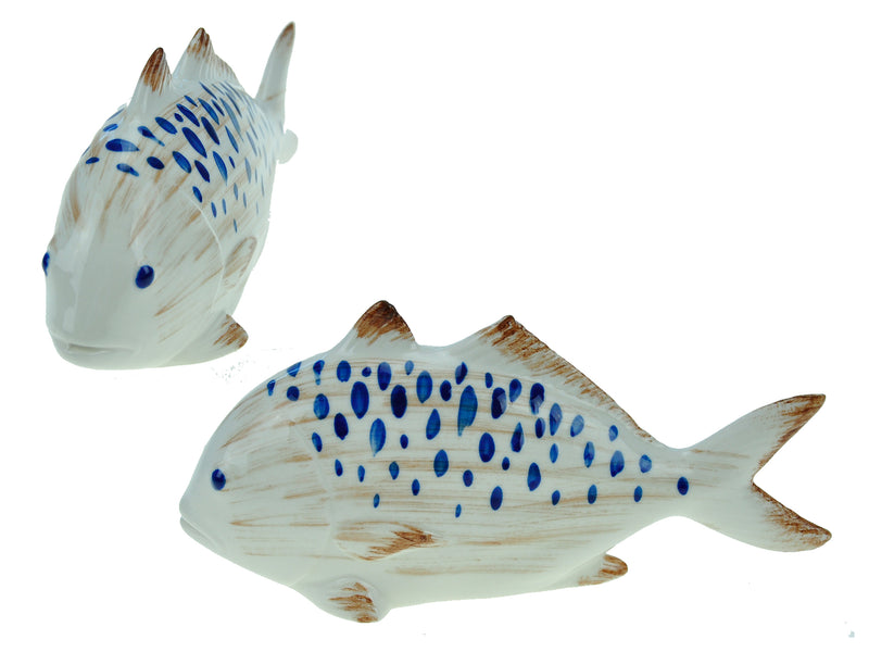 8In X 2.25In Glazed Ceramic Fish Table Top Decor