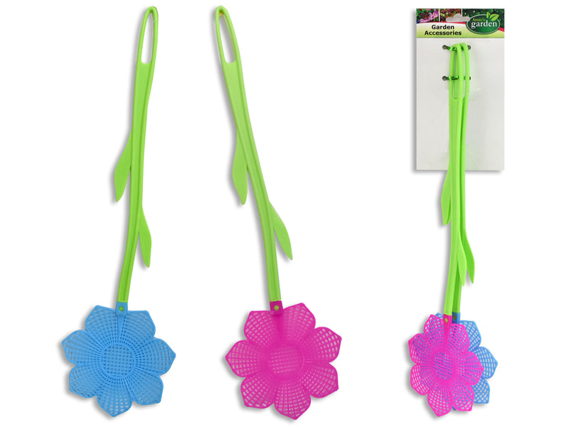 2pk 18-5/8in Flower Fly Swatter. 2 Asst. Styles. T.o.c.