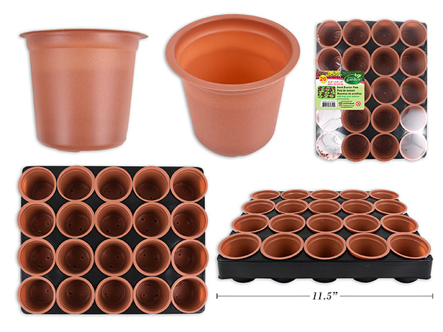 Seed Starter Pots With Tray