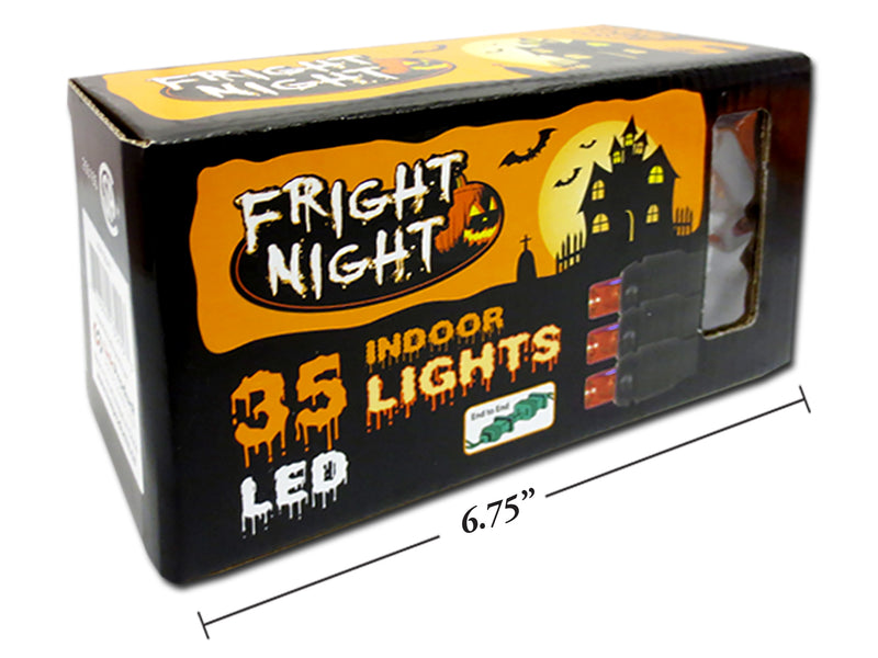 35Pk Hween Indoor Mini Led String Lights. Orange Colour Only. End-To-End. Csa. Window Box