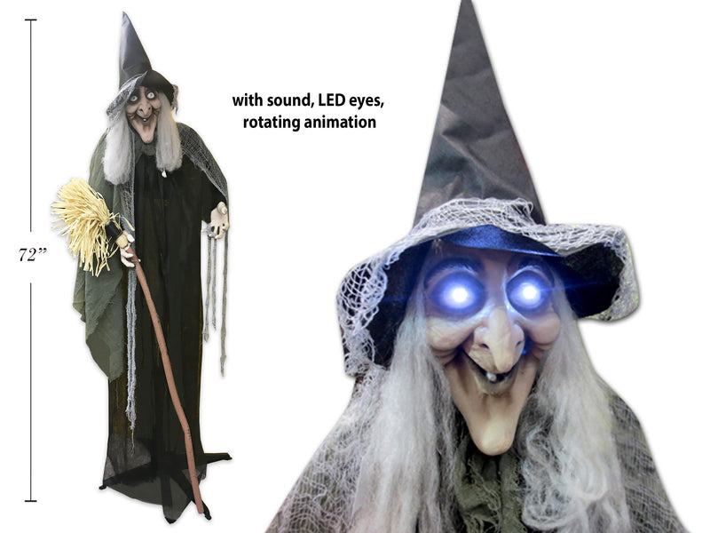 Sound Activated Animated Talking Witch