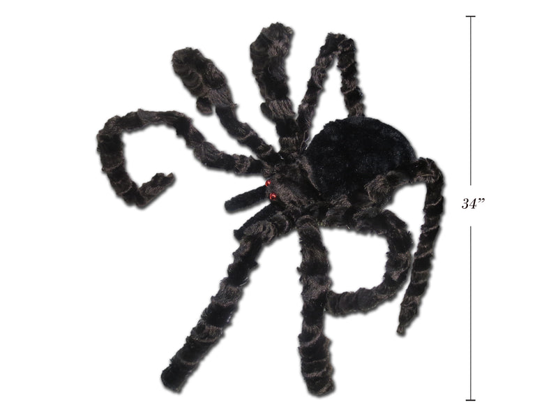 34In Chenille Spider W-Bendable Legs. Hangtag.