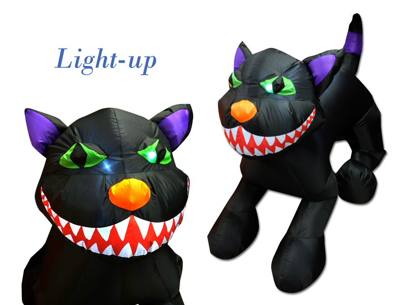 60In Light-Up 5-Led Inflatable Cat Incl. FanCul Adaptor. Box W-Label.