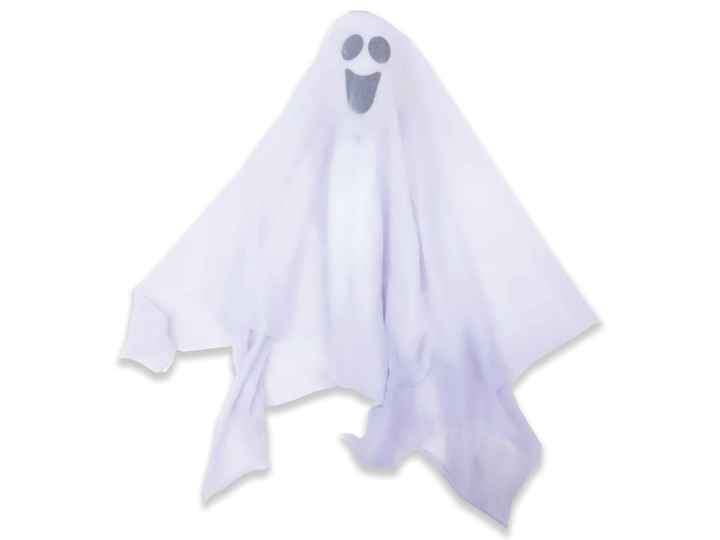 16.5In Hween Hanging Ghost W-Poseable Arms. H-C.