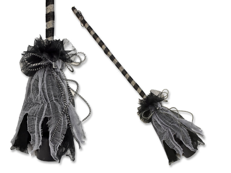 36In B/O Sound Activated Spinning Creepy Cloth Broom W/ Sound. Try-Me. Cht.