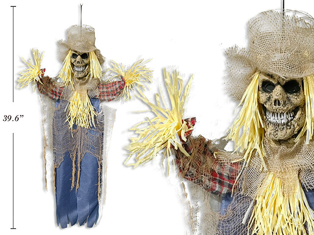 Harvest Hanging Cowboy Scarecrow Skeleton