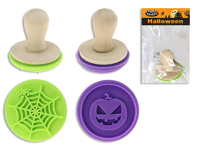 Halloween Cookie Stamp With A Wooden Handle