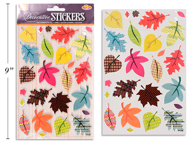 Harvest Glitter Eva Stickers