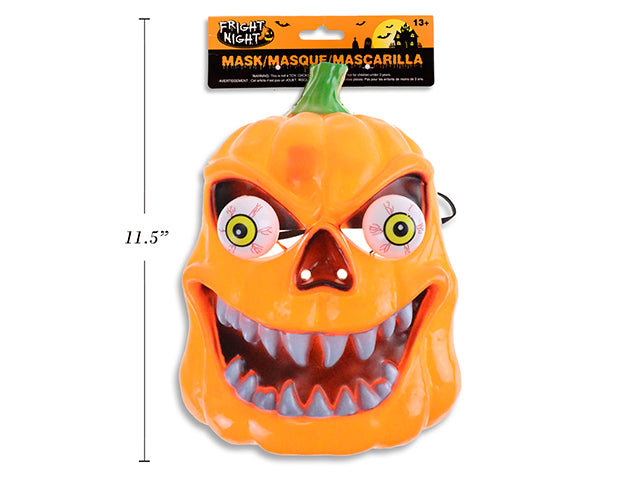 Halloween Jack O Lantern Mask With Pop Out Eyes