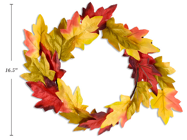 Harvest Maple Leaves Wreath