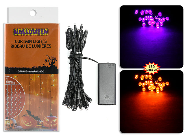 Halloween Battery Operated Curtain String Lights