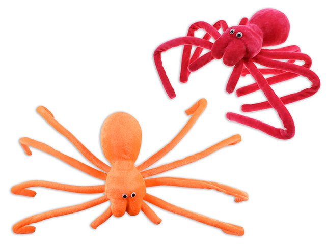 Halloween Neon Plush Spider With Bendable Legs