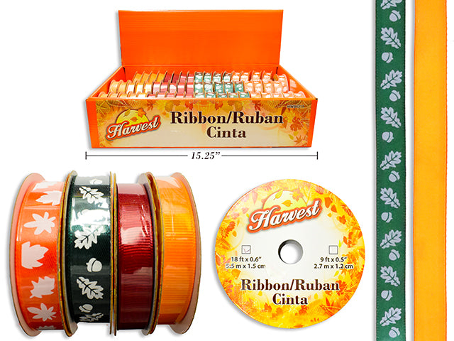 Harvest Printed Solid Ribbon