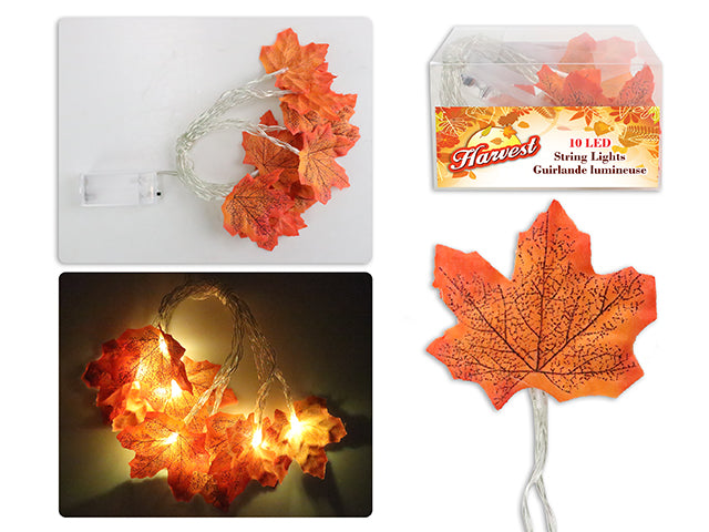 Harvest Maple Leaf Led String Lights