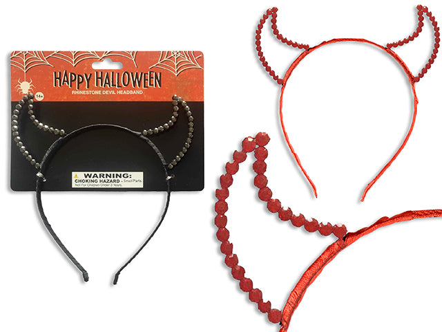 Halloween Jeweled Devil Headband