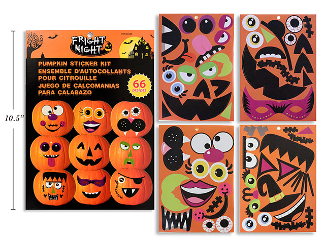 Halloween Pumpkin Face Decoration Stickers