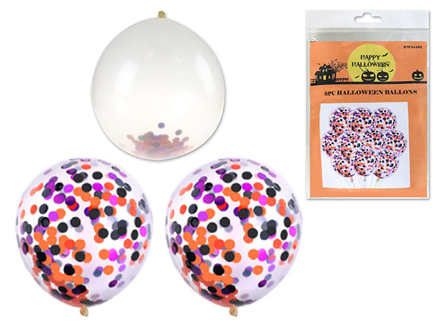 Halloween Confetti Balloons