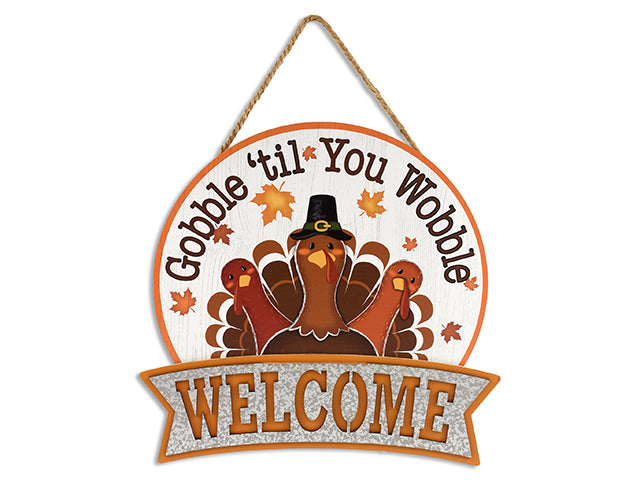 Harvest 2 Layered Welcome Plaque