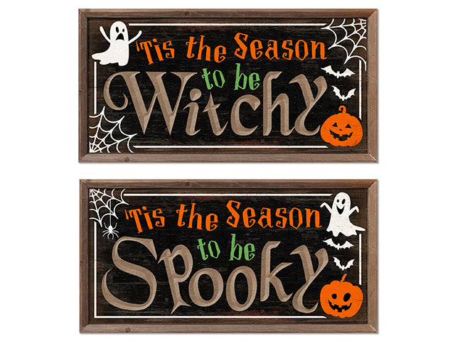 Halloween Framed Wooden Plaque