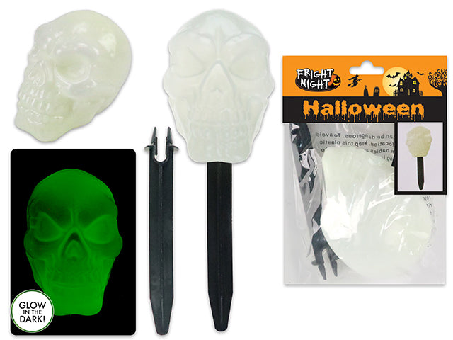 Halloween Skull Lawn Stake