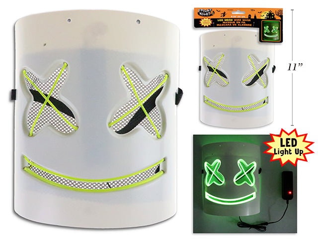 Halloween Neon Wire Marshmallow Mask