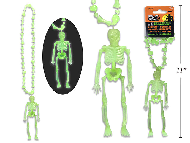 Halloween Bone Necklace With Skeleton