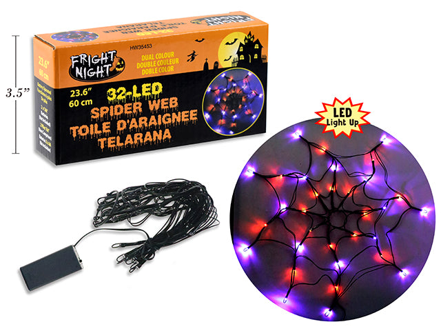 Halloween Led Dual Color Spider Web