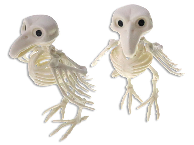 7.5in(H) x 3-7/8in(W) Hween Decor Skeleton Crow. Cht.