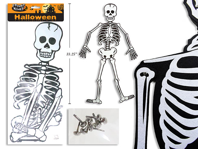 33.25in Hween Jointed Decor EVA Foam Skeleton. pbh.