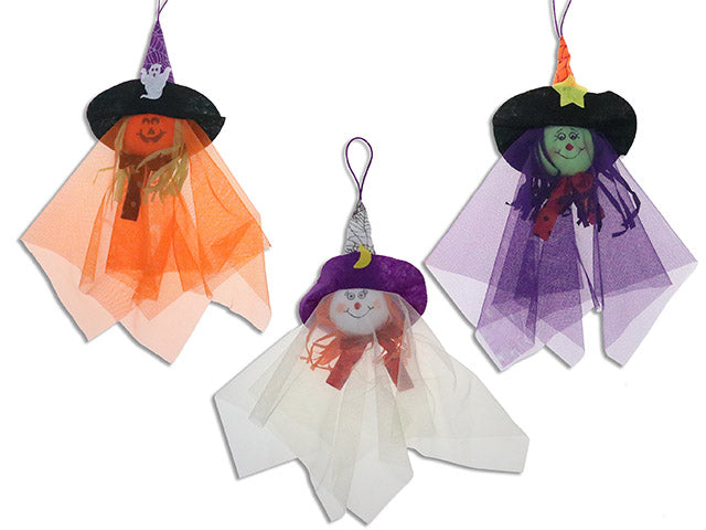 21.25in Hween Mesh Fabric Hanging Characters. 3 Asst.Styles. Cht.