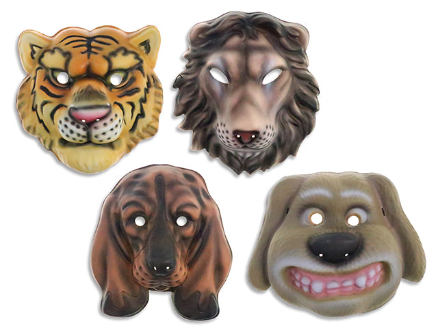 Adult Animal EVA Foam Full Face Mask. 6 Asst.Styles. h/c.