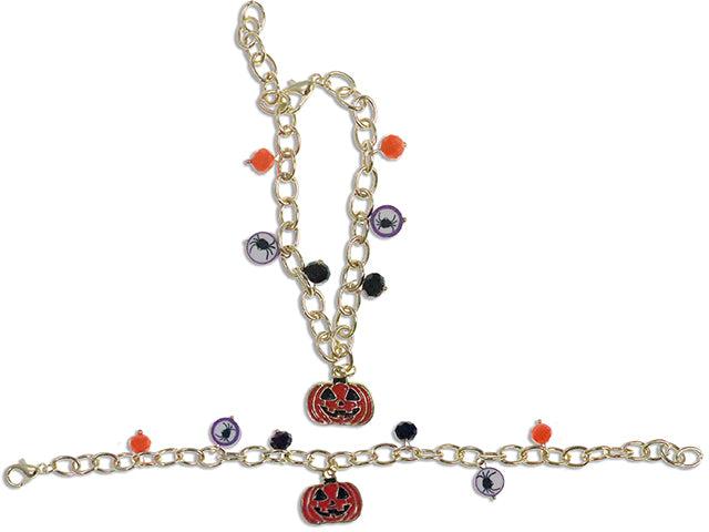 4-3/8in Hween One Size Fits All Adjustable Chain Bracelet w/ Metal Pendant. Polybag w/Ins.