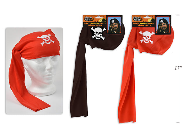 Pirate Head-Dress. 2 Cols: Black / Red. h/c.