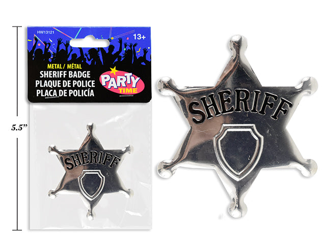 Metal Sheriff / Special Forces Badge. Polybag/Headercard