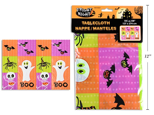 54 x 108in Halloween Tablecover. pbh