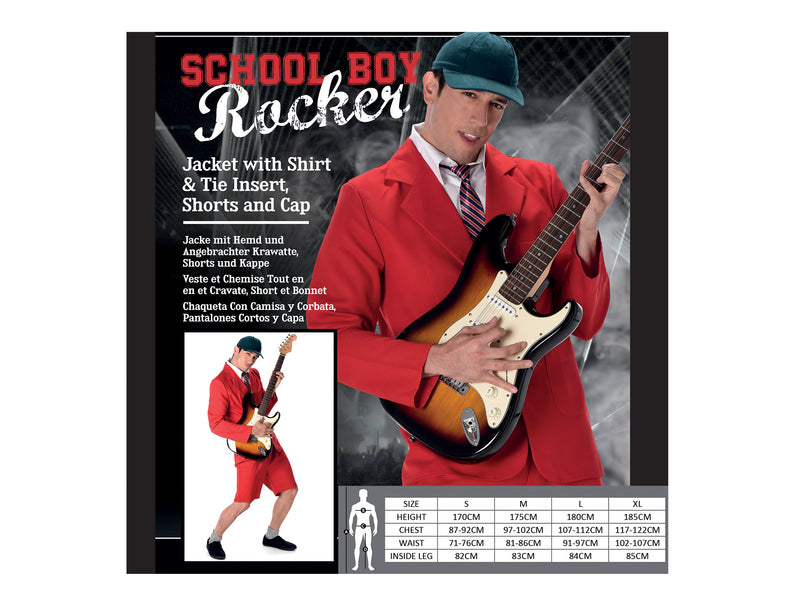 School Boy Rocker Mes Costume Large