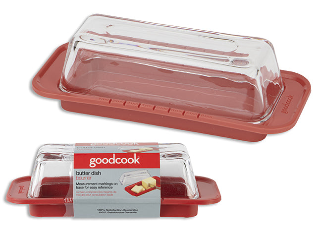 Red Premium Butter Dish