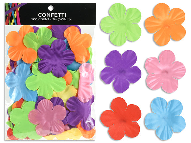 100Pk 2In Luau Hibiscus Flower Petals. Assorted Colours/Pack. Pbh.