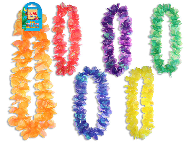 41In Holographic Flower Leis. 6 Asst.Colours. H/C.