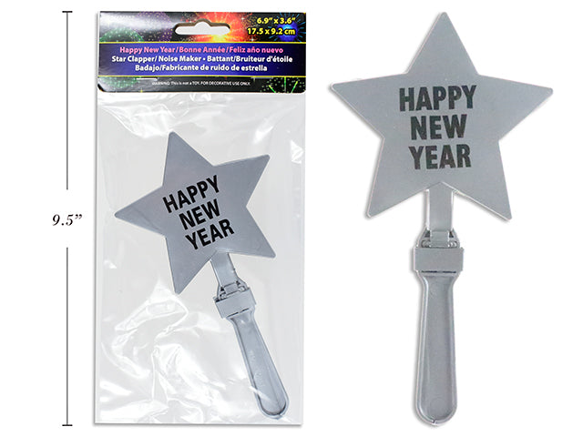 Happy New Year Star Clapper Noise Maker