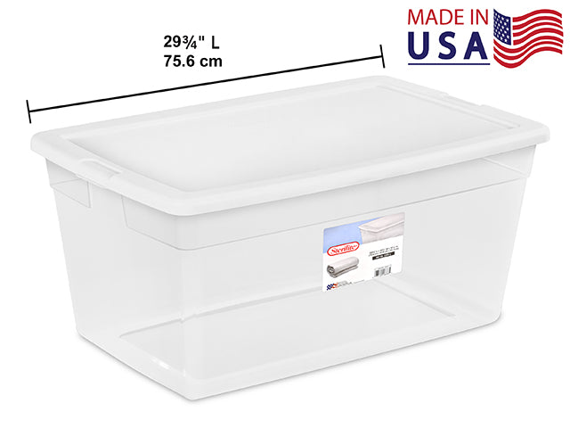 85L STORAGE BOX, CLEAR