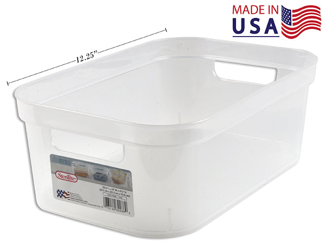 Small Storage Bin 12.25in(L)x8in(W)x4.25in(H)