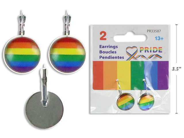 Pride Rainbow Glass Earrings