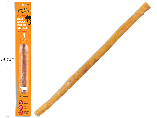 12In Bully Stick. Resealable Peggable Pouch.