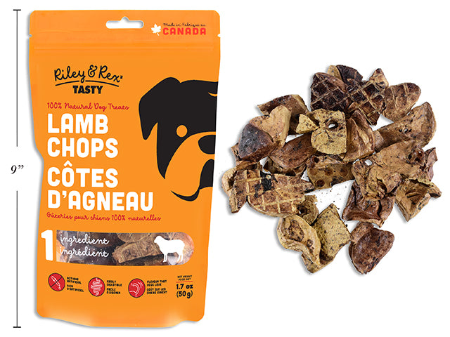 Lamb Lung Wafers. 50G. Resealable Peggable Pouch.